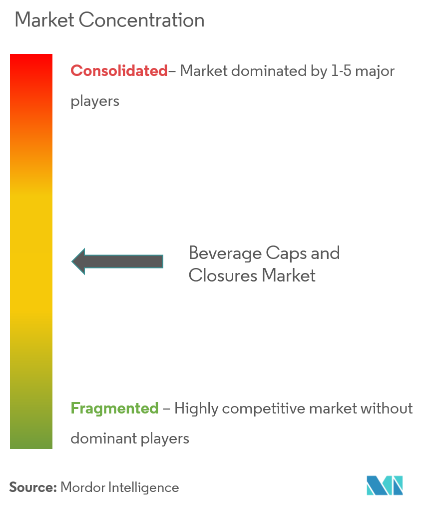 Beverage Caps And Closures Market Concentration